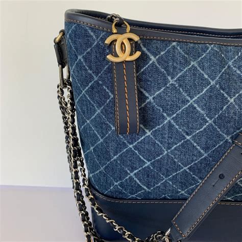 chanel gabrielle denim bag